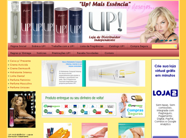 Loja virtual Up! Essência (Loja 2)